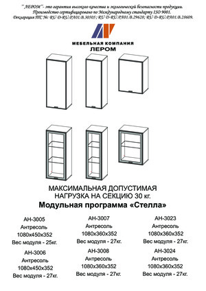 Лером Стелла АН-3007 — Инструкция по сборке
