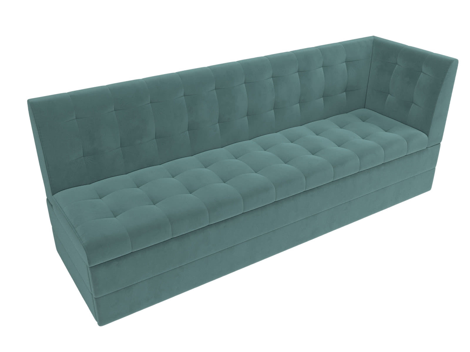 Кухонный прямой диван Лига Диванов Бриз (микровельвет)