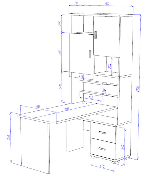 Компьютерный стол СР-720-140