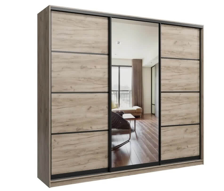 Шкаф-купе Клевер Лофт 210 3х дверный