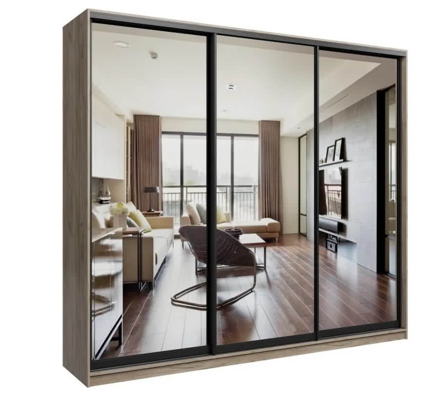 Шкаф-купе Клевер Лофт 210 3х дверный