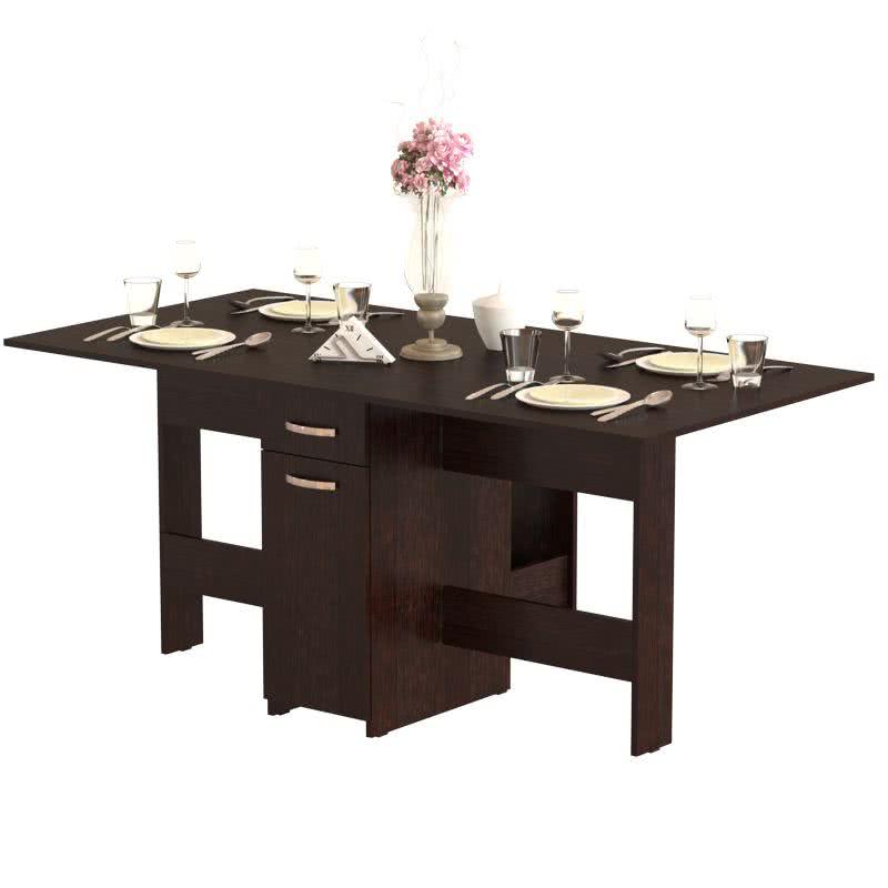 Стол-книжка Смоленск МФ СТ-01.2, Столы-книжки, раскладные, современный стиль, с ящиками, белый