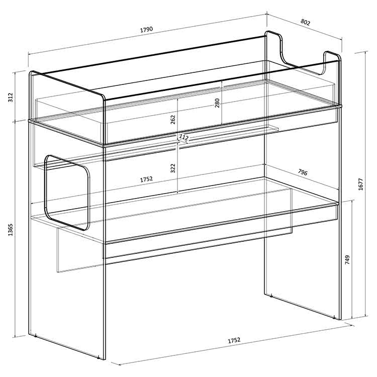 Кровать Легенда CC603-606 двухъясная