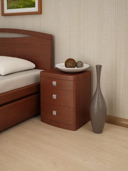 Тумба Торис Бремо 3, Тумбы Торис, деревянные, современный стиль, с ящиками, коричневый
