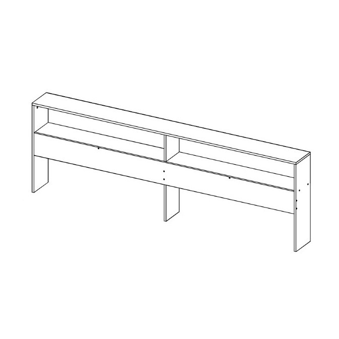 Прикроватный блок Homegrad к кровати Ксения, Кровати Homegrad, современный стиль, скандинавский стиль, белый