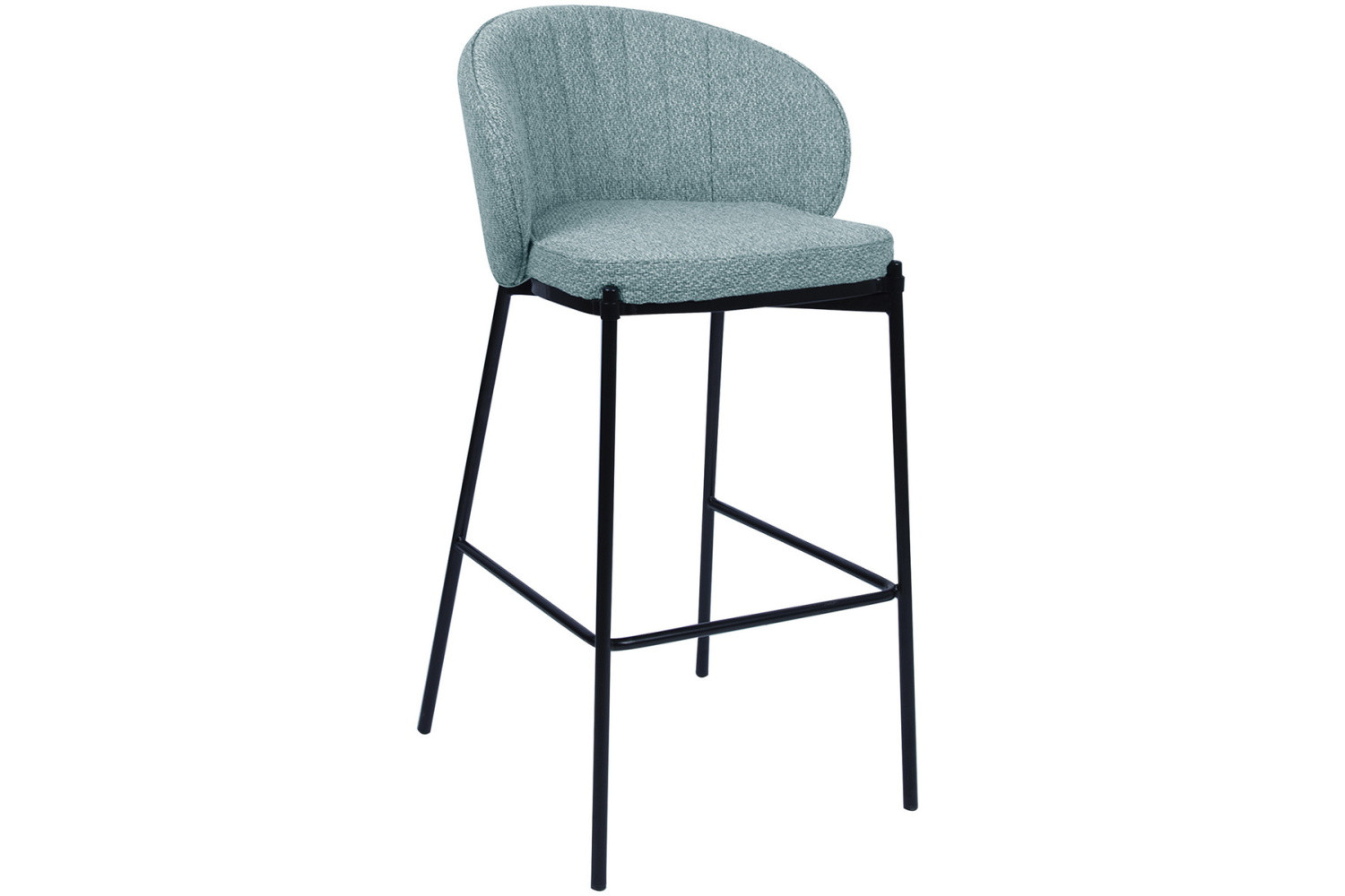 Стул барный Bradexhome Milan бирюзовый, Барные стулья Bradexhome, металлические, мягкие, современный стиль, синий