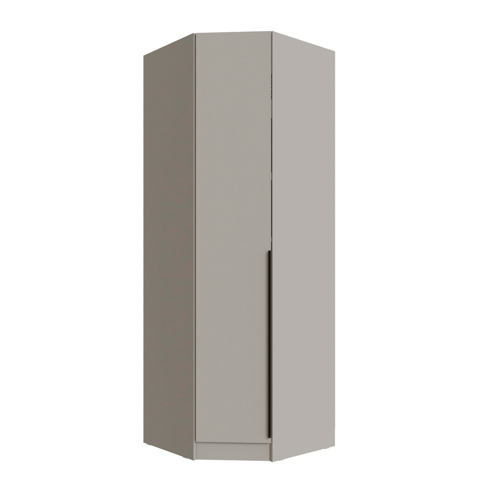 Шкаф Domani Мадрид угловой кашемир с закрытой дверцей в современном стиле