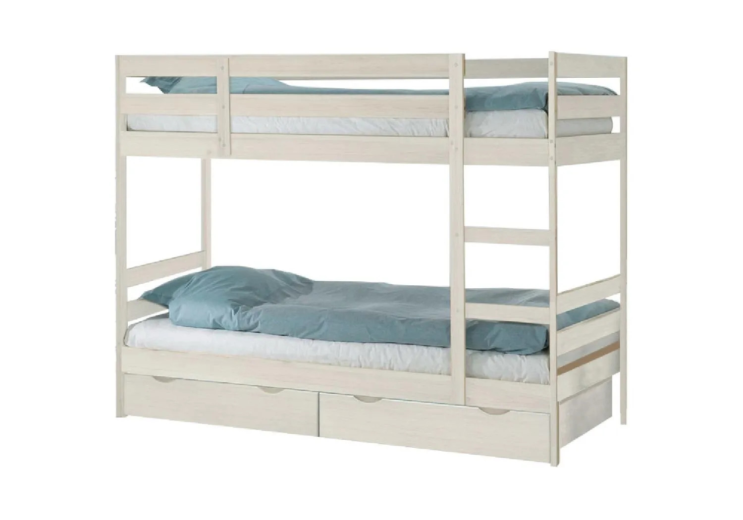 Кровать Боровичи Пирус (для покраски) двухъярусная массив