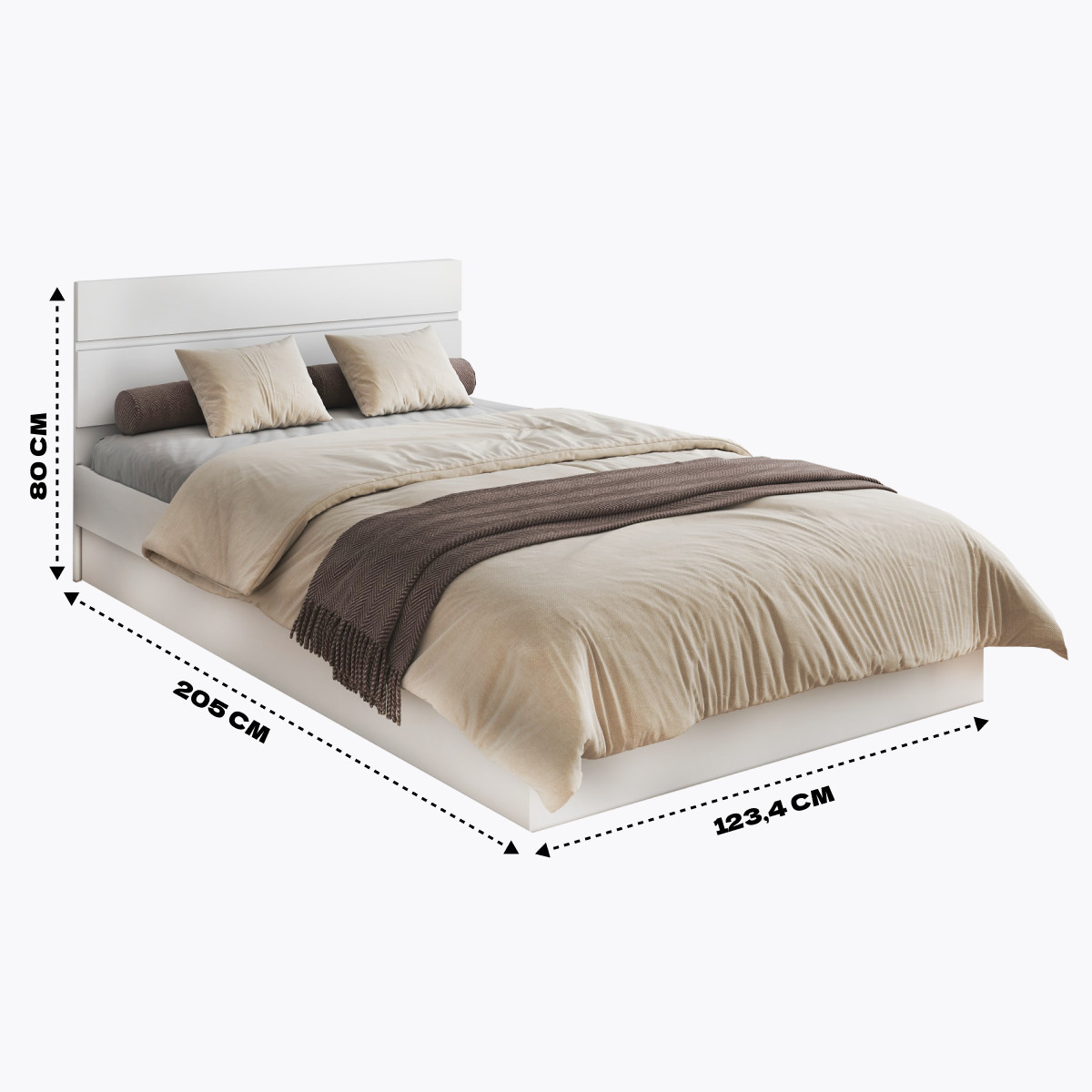 Кровать Homegrad Мальм 1200
