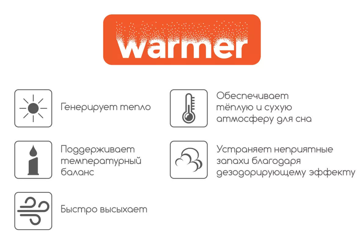 Матрас СтолЛайн Бари в чехле Warmer