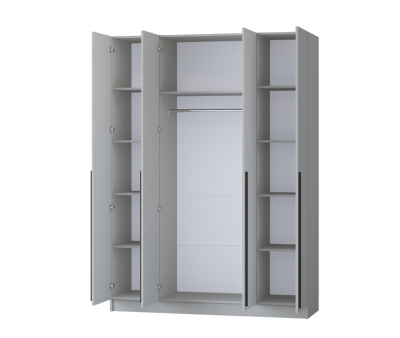 Внутреннее устройство шкафа Бастион 160 см: штанга для одежды и полки