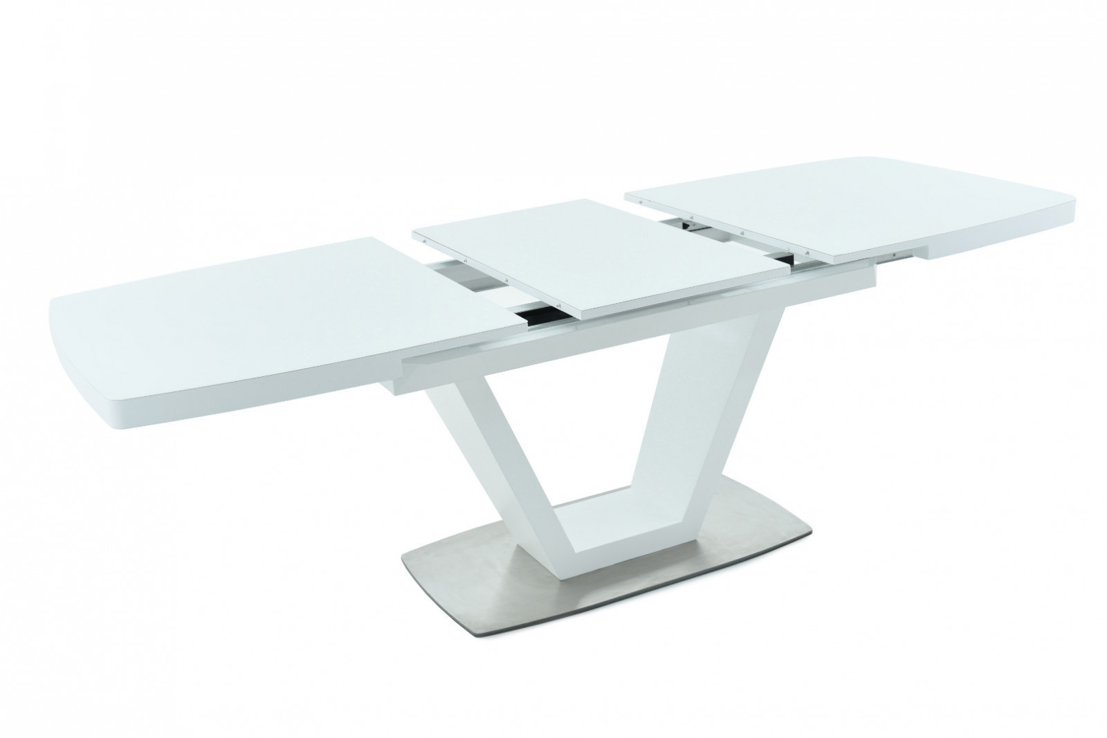 Раздвижной стол Arooma Foggia в процессе трансформации, современный стиль