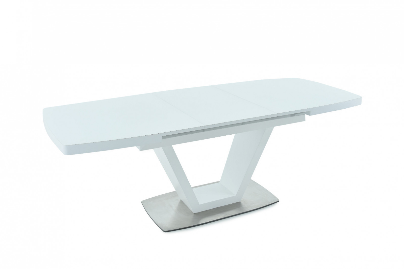 Стол Arooma Foggia в разложенном виде, увеличенная длина столешницы