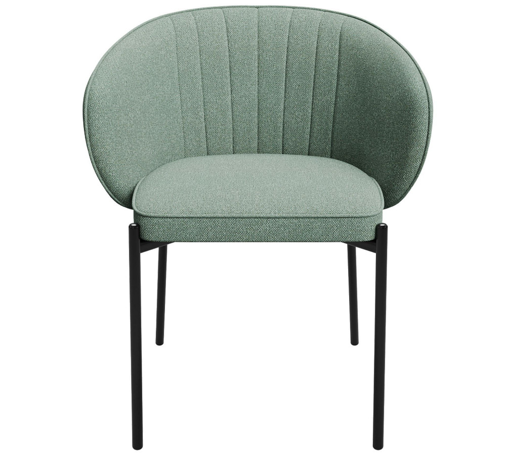 Стул Hesby Whispered вид спереди с широкой спинкой и мягким сиденьем