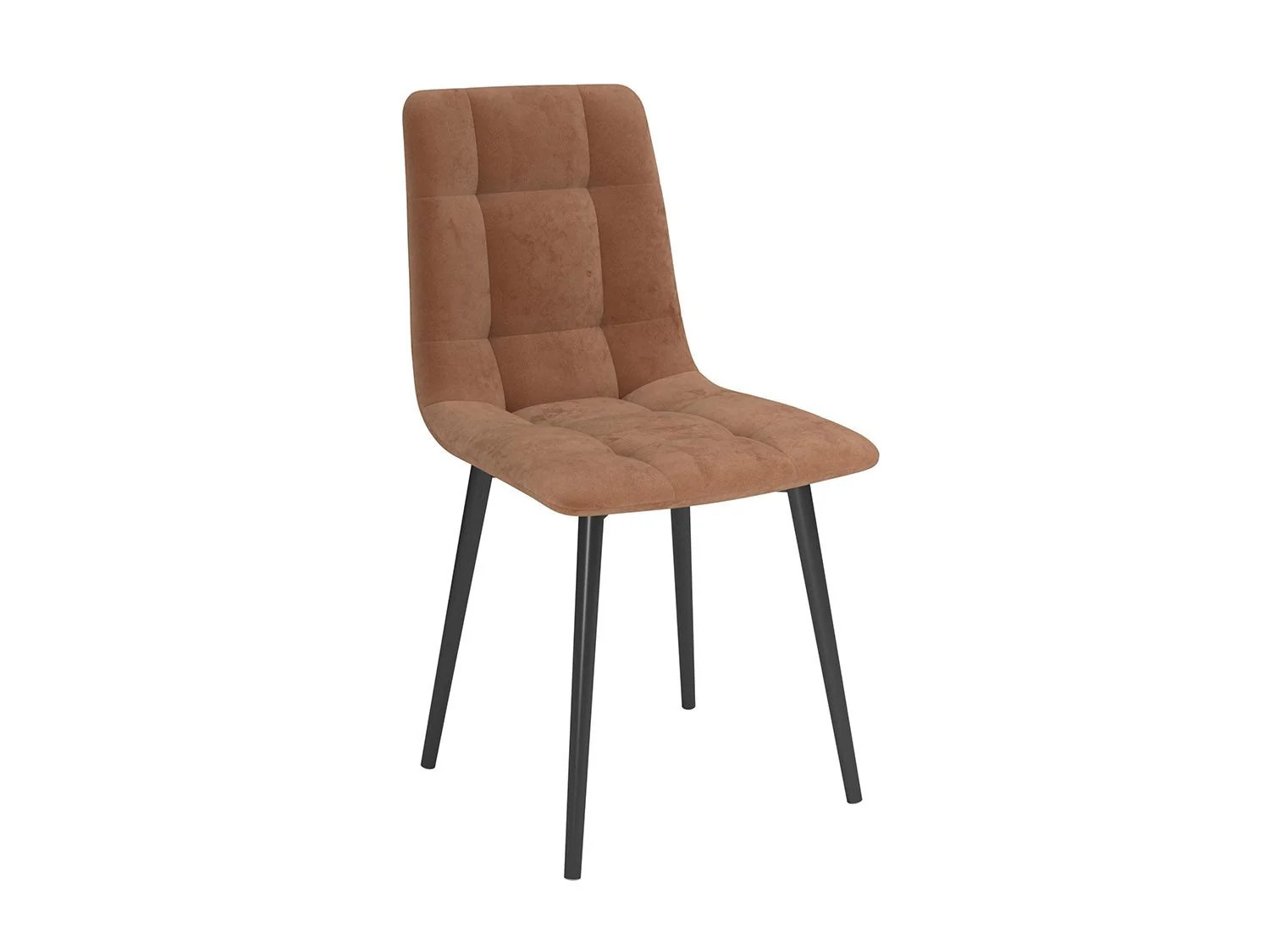 Стул Белла /(велюр тенерифе грей/ металл белый)