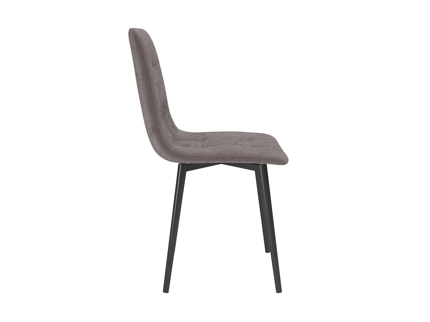 Стул Белла /(велюр тенерифе грей/ металл белый)