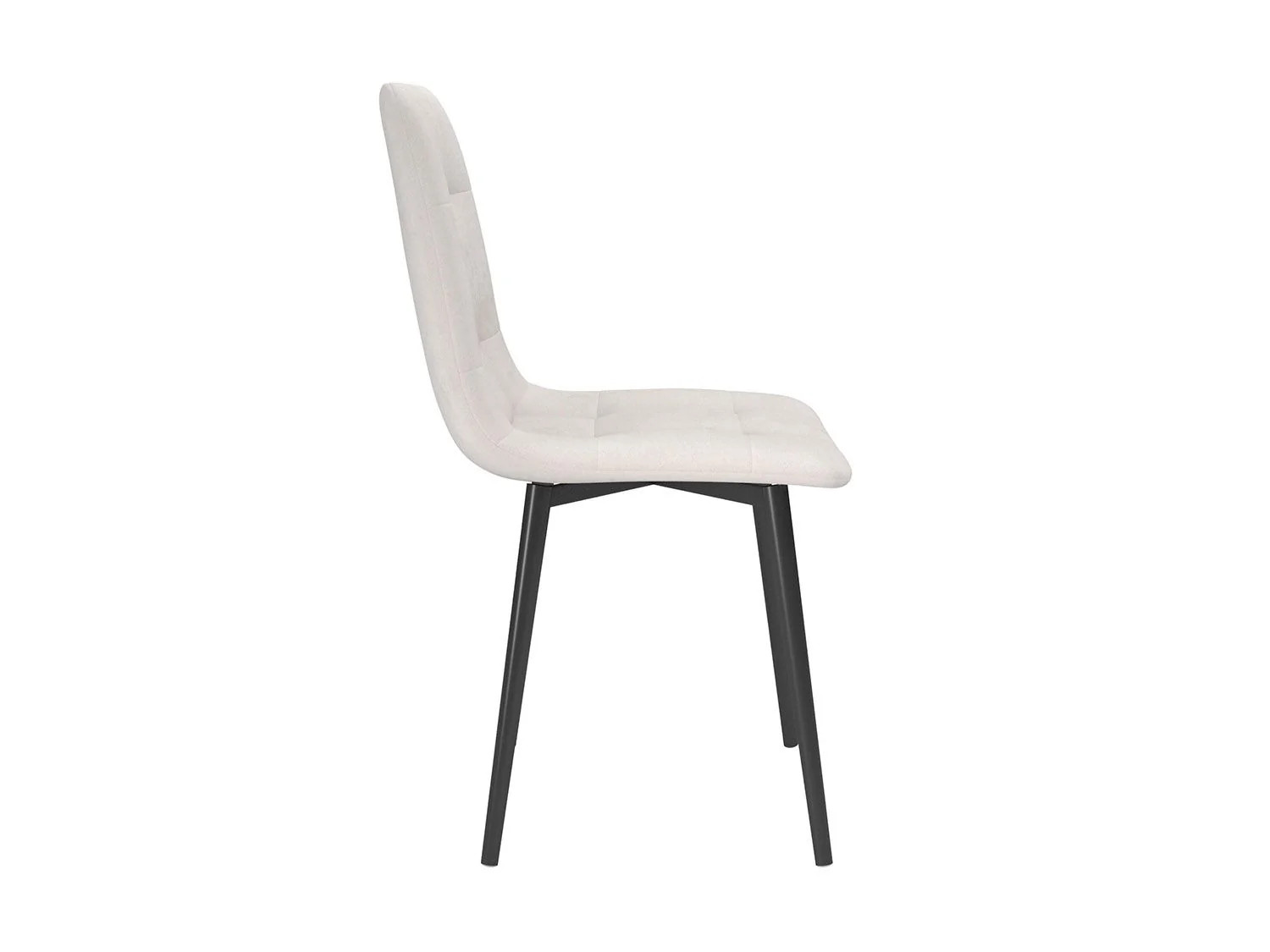 Стул Белла /(велюр тенерифе грей/ металл белый)