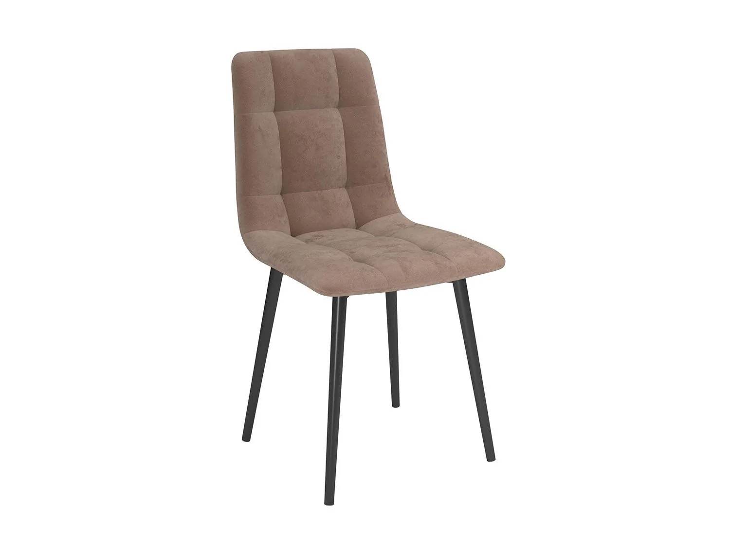 Стул Белла /(велюр тенерифе грей/ металл белый)