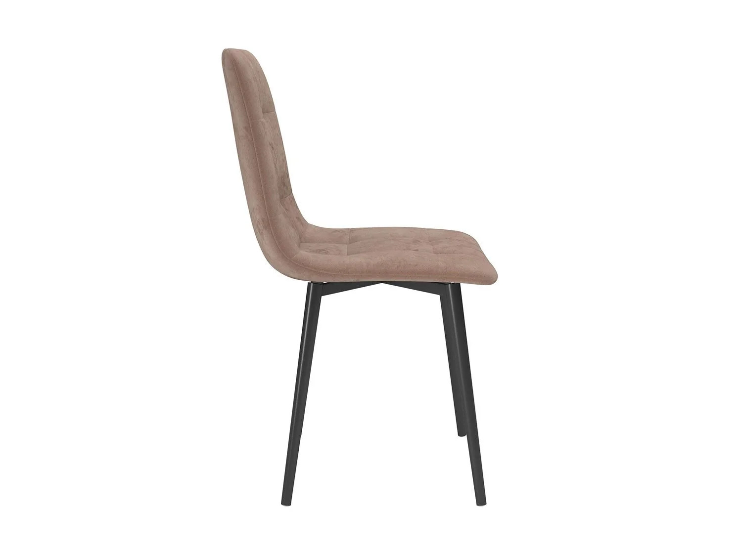 Стул Белла /(велюр тенерифе грей/ металл белый)