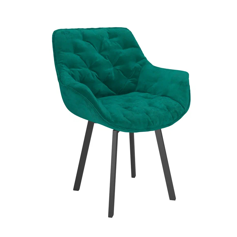 Стул Квинта /(велюр тенерифе грей / металл белый)