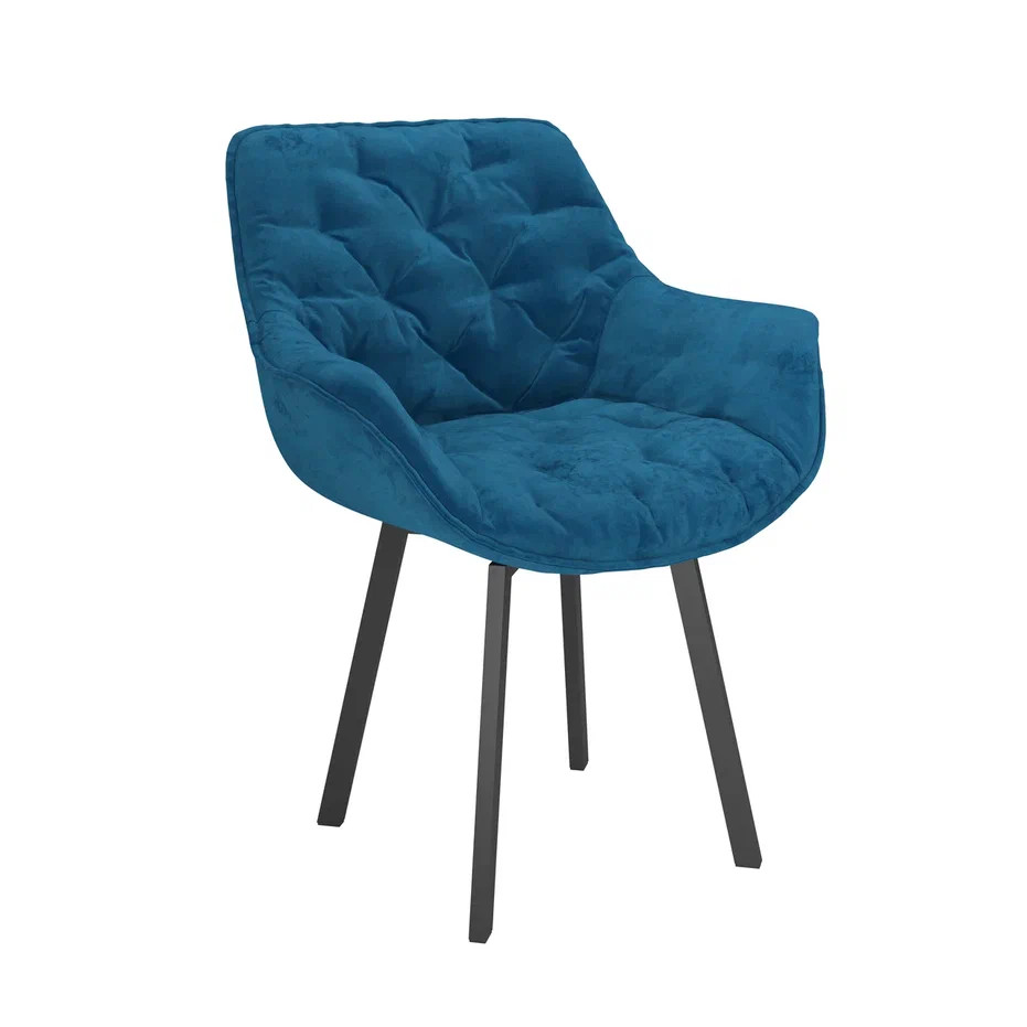 Стул Квинта /(велюр тенерифе грей / металл белый)