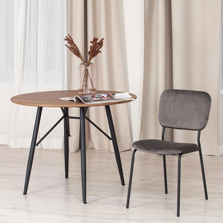 Стул Tetchair Carol (mod. UC06), Стулья и табуреты Tetchair, металлические, мягкие, современный стиль, серый