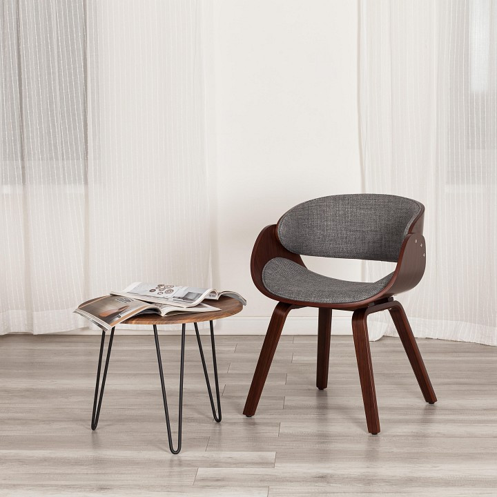 Стул Tetchair Lando (mod. 8036), Стулья и табуреты Tetchair, деревянные, мягкие, современный стиль, серый