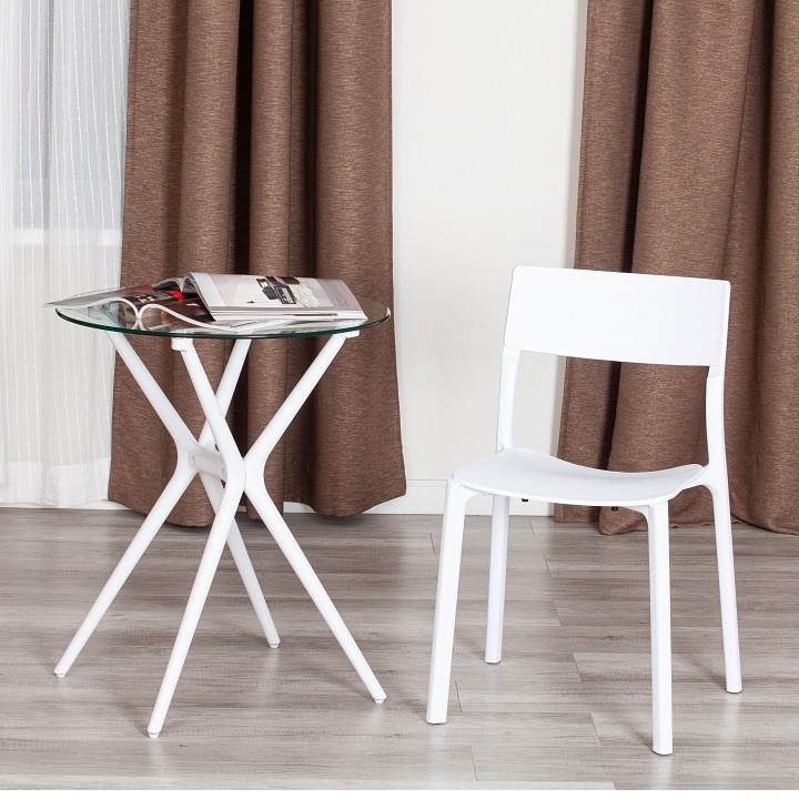 Стул Tetchair Lento, Стулья и табуреты Tetchair, из пластика, современный стиль, белый
