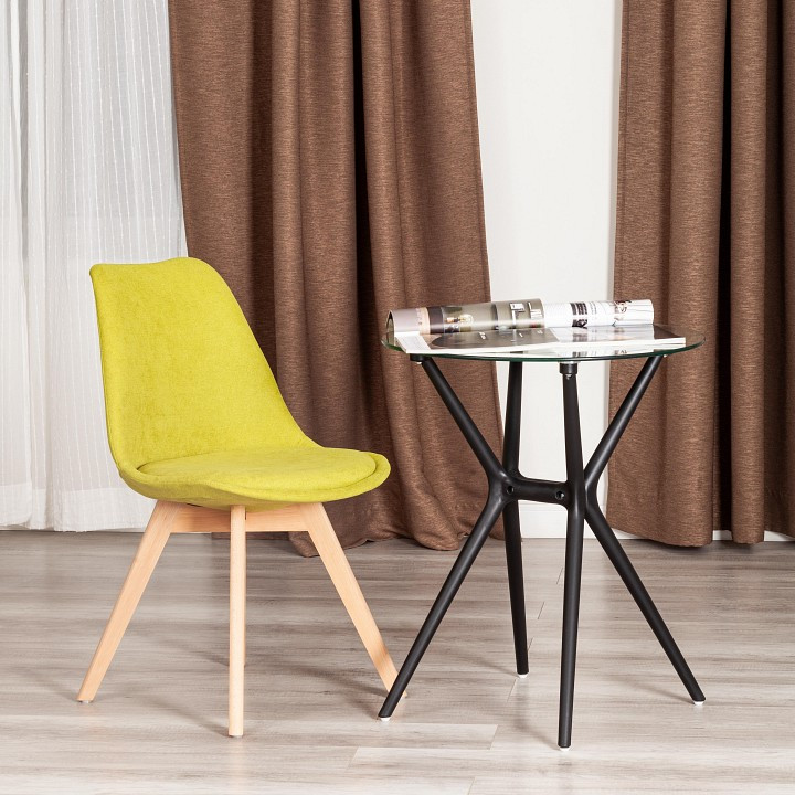 Стул Tetchair Tulip Soft (mod. 053V), Стулья и табуреты Tetchair, деревянные, из пластика, мягкие, современный стиль, зеленый