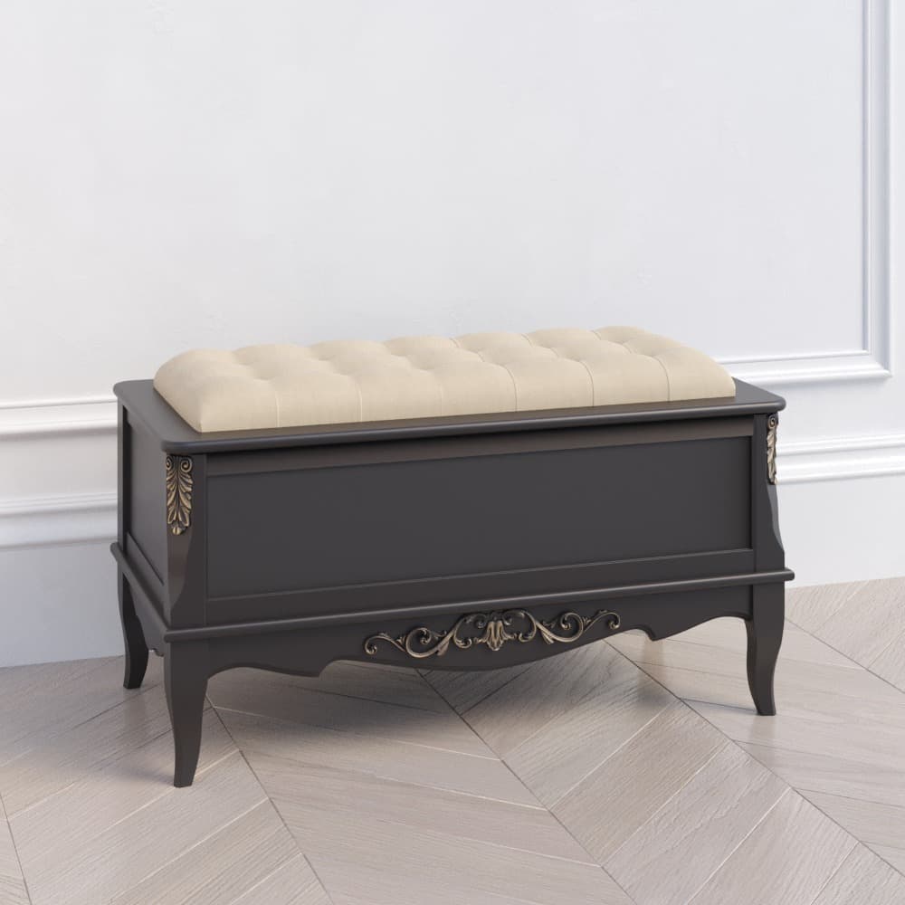 Сундук Aletan Wood Marlette B110, Спальня Aletan Wood Marlette, деревянные, с ящиками, белый