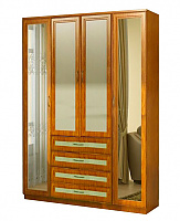 Шкаф для белья Гарун 110 с двумя зеркалами
