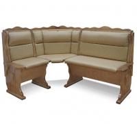 Угловой диван Шале Шерлок с обивкой (1100 мм) левый (белый, слоновая кость)