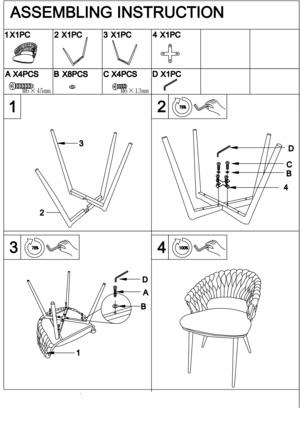Woodville Rakel Black/Gold � ���������� �� ������