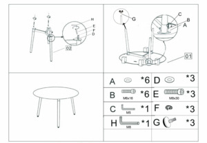 Woodville Lorini 60 White/Wood � ���������� �� ������