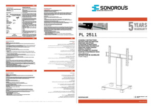Sonorous PL 2511 B INX    