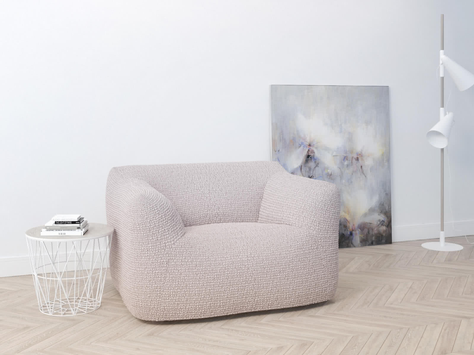 Купить Чехол на кресло Dreamline 70-110 см, бледно-розовый бледно-розовый недорого в интернет-магазине