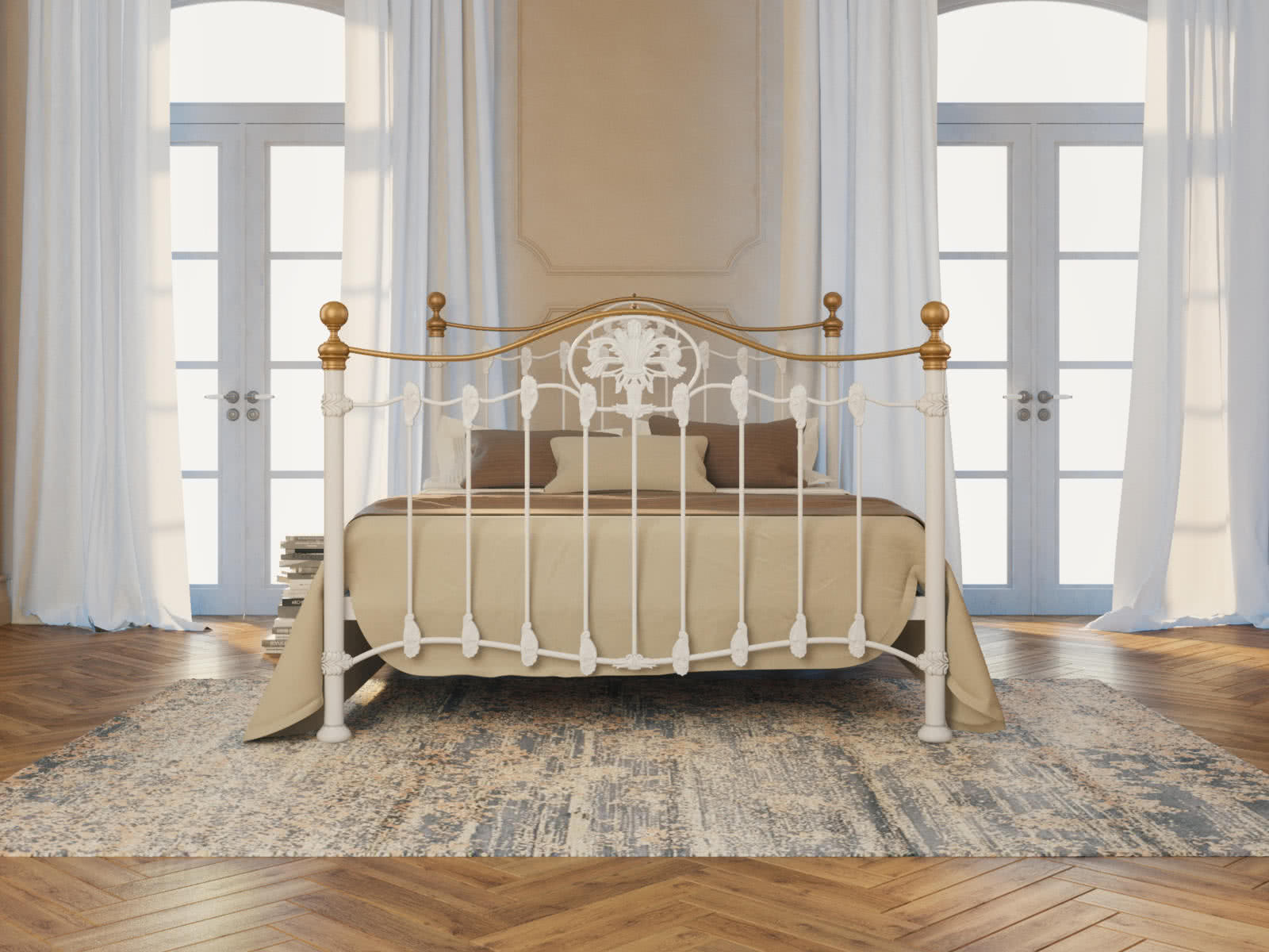 Кровать Dream Master Camelot (2 спинки) 90 х 190 см Белый глянцевый