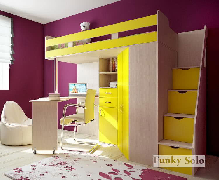 Кровать чердак из икеа собрать - 97 фото