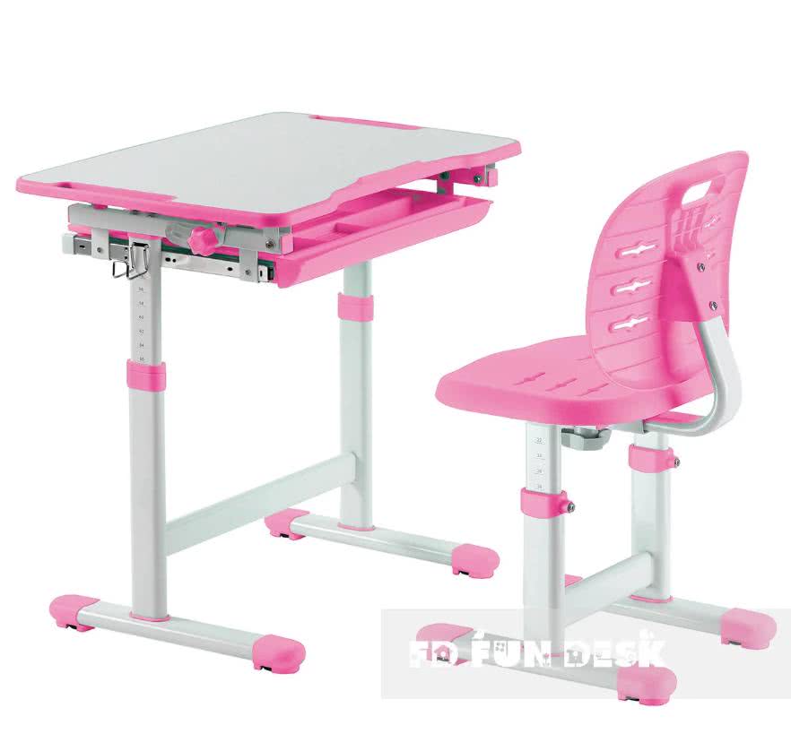 Парта и стул FunDesk Piccolino III pink - распродажа