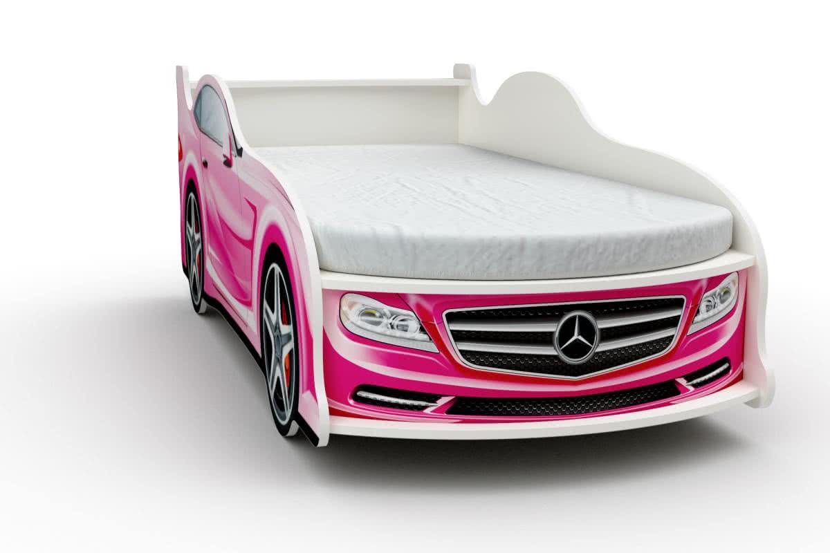 Кровать-машинка Мерседес мини с матрасом Бети хлопок розовый рейтинг и отзывы — какой выбрать?