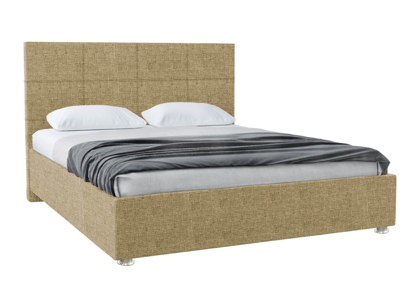 Кровать Promtex Атнес 140 х 190 см Mikki beige (рогожка) рейтинг и отзывы — какой выбрать?