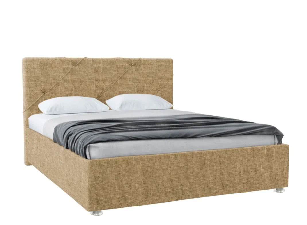 Кровать Promtex Вестли 160 х 200 см Mikki beige (рогожка) рейтинг и отзывы — какой выбрать?