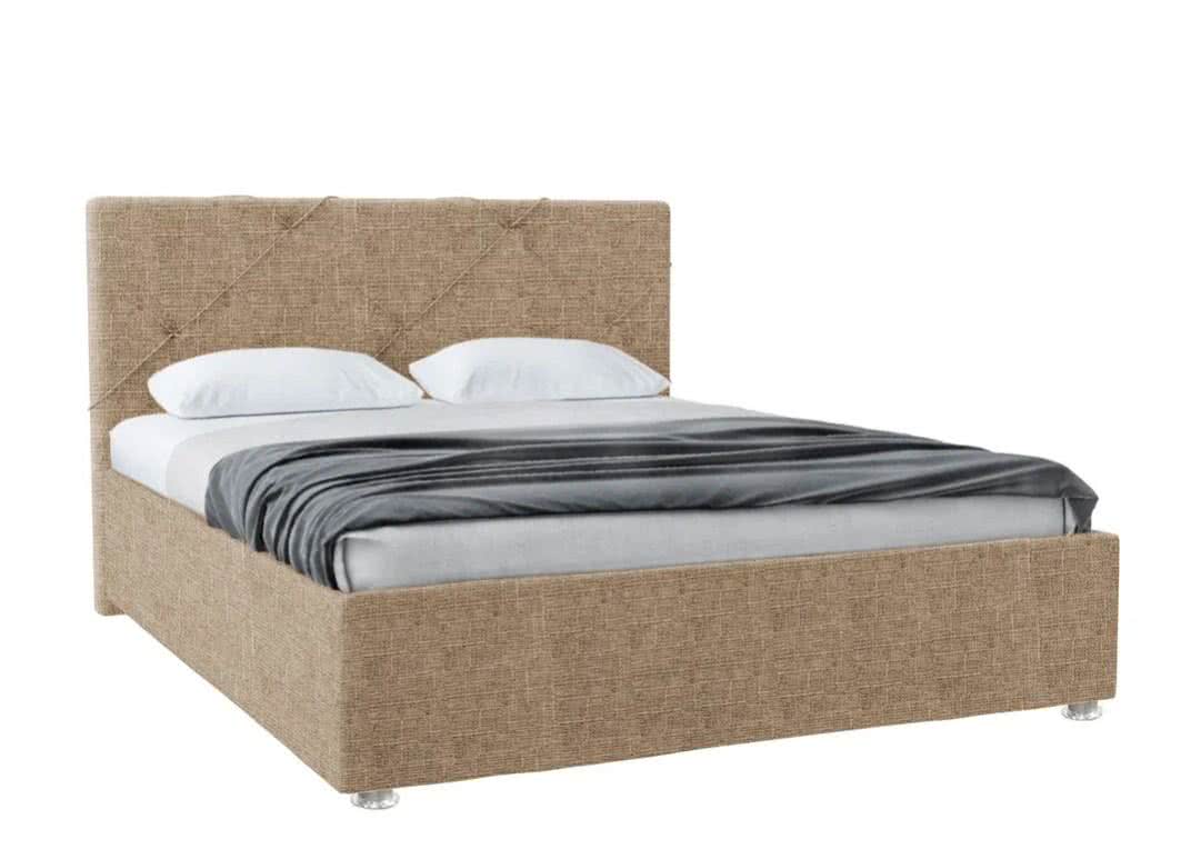 Кровать Promtex Вестли 180 х 190 см Mikki sand (рогожка) - распродажа