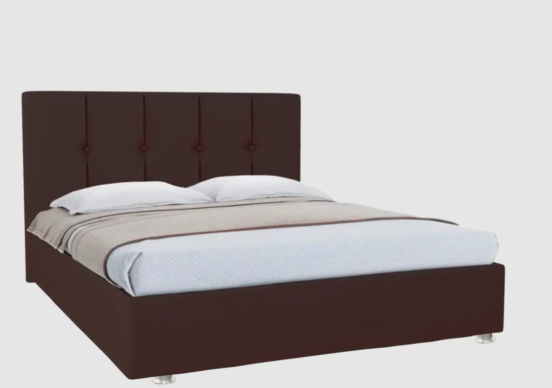 Купить Кровать Promtex Тавли, Liker browny (экокожа) 160 х 200 см Liker browny (экокожа) недорого в интернет-магазине