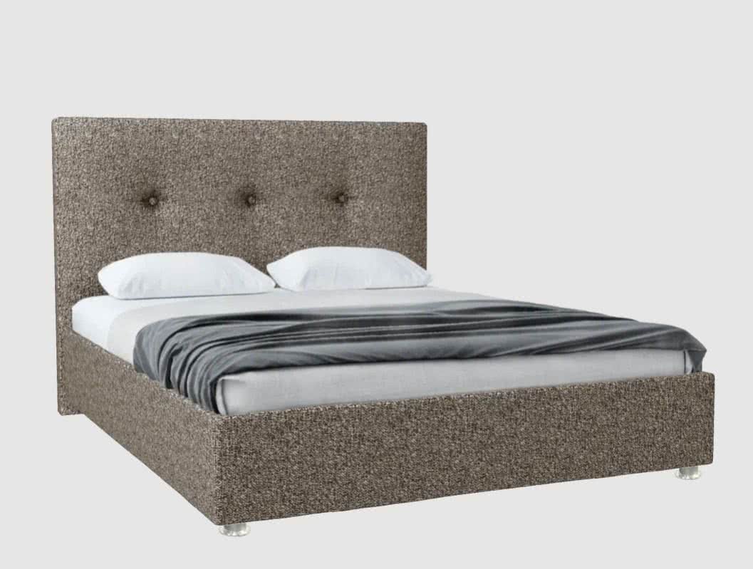 Кровать Promtex Уника 200 х 200 см Malta Grey (рогожка) распродажа — акции и скидки