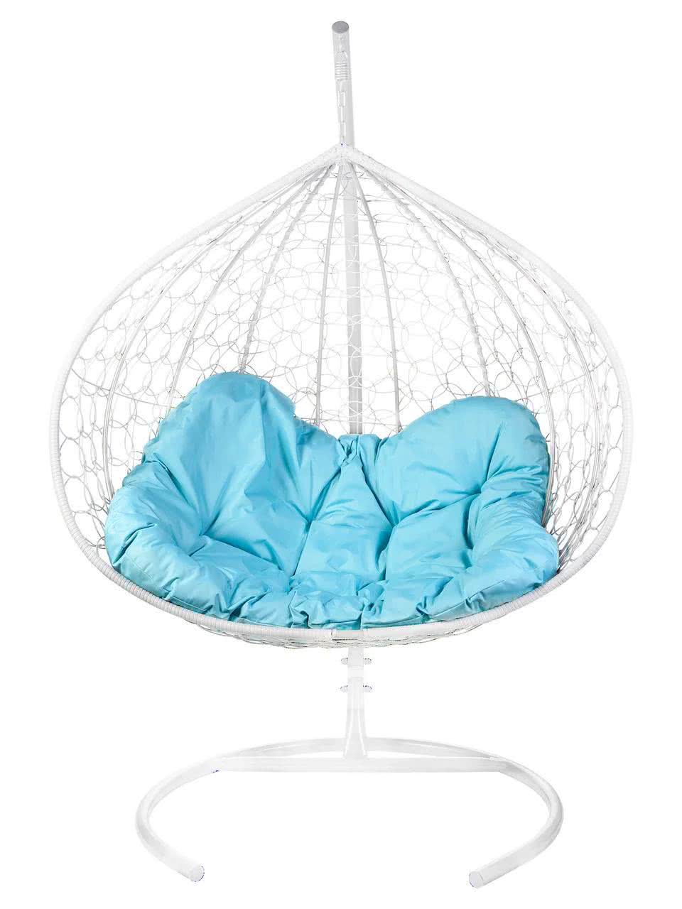 Голубая подушка для двухместного подвесного кресла Bigarden