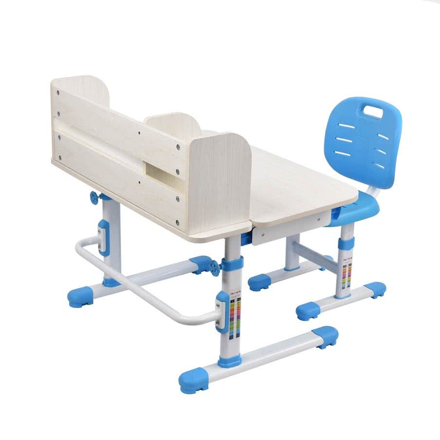 Парта и стул FunDesk трансформеры Carezza Blue-w от производителя — цены фабрики, доставка