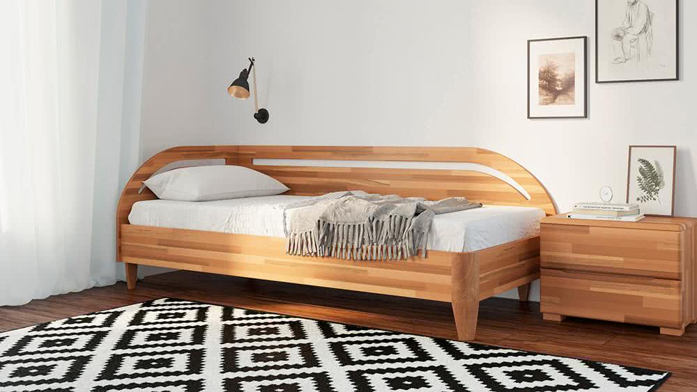 Купить кровать DreamLine Мальмо (боковая спинка слева) 120х200