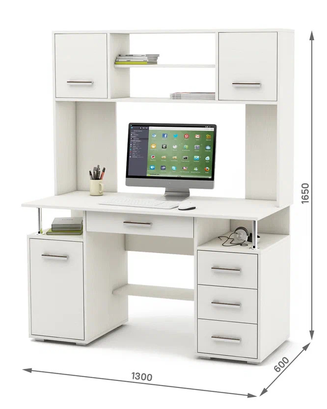 Стол ВМФ Амбер-18Я (КСАМ-18Я) компьютерный — купить в MebHOME +74951500730