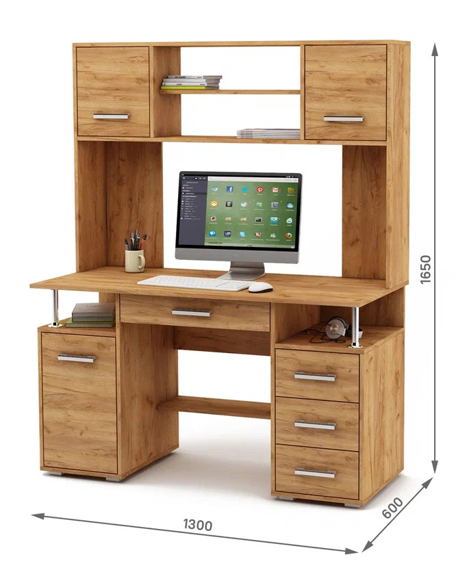 Стол ВМФ Амбер-18Я (КСАМ-18Я) компьютерный — купить в MebHOME +74951500730